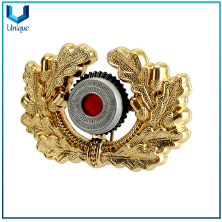 Custom Metal Crafts Factory, Fashion 3D Emblem, Button Badge for Promotional Gifts, Gold Enamel School Pin Badge