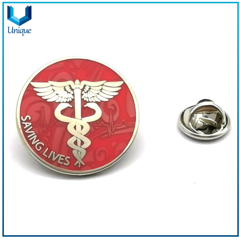 Gold Military Lapel Pin, School Metal Brooch, Customize Metal Emblem,Promotional Gift Pins, Customize Design Metal Crafts Factory