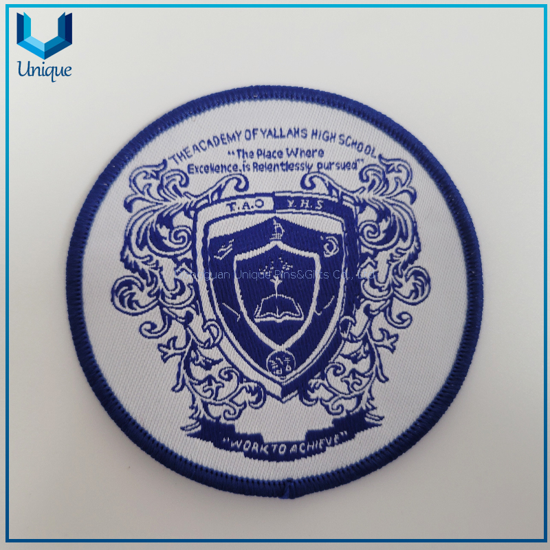 Cheap Fashion Design Iron on High Quality Wholesale High Badge Custom High Frequence badge， high quality low price PVC hot melt Patch for garment，Embroidered seal