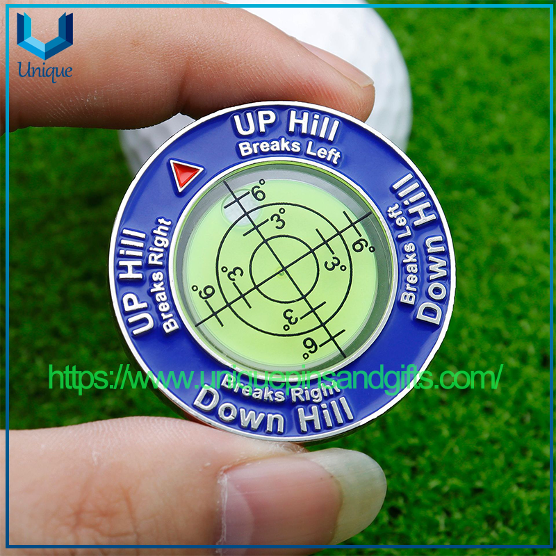 New Model Putting Green Slope Reader Level Instrument Ball Position Marker Golf Products Double-sided Ball Marker