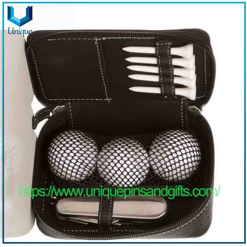 Leather Golf Ball Accessory Storage Bag Outdoor Leather Multi-functional Golf Bag Ball Tee Bag