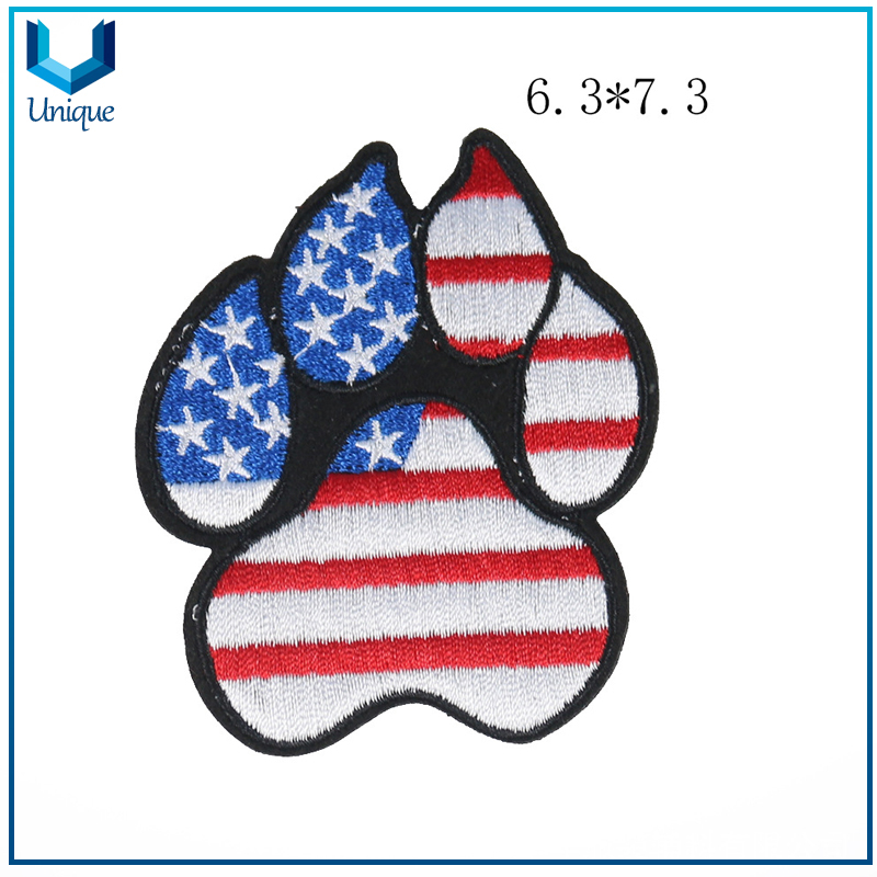 Full Embroidery Patch, Round Embroidery Label for Garment, Iron on Embroidery logo for Cloth, Bags decoration Acceessories