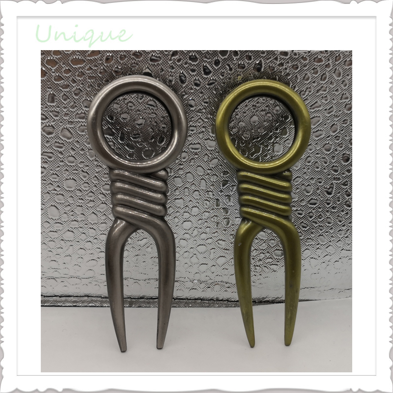  Golf Divot Tools Customized Logo for Golf Gifts,Custom Ball Marker Promotional with Clip Magnet Golf Green Fork Golf Divot Repair Tool