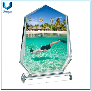 Cheap Free Sample Photo Frame,Stand Glass Picture Frame for Home Decoration Sets, Photo Printing Crystal Sublimation Wedding Promotional Gifts