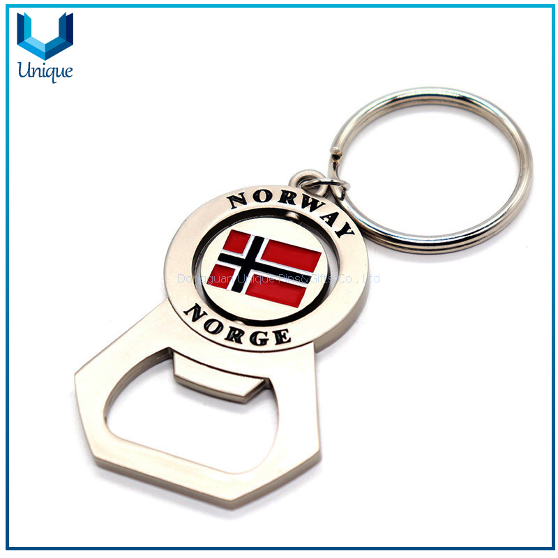 Metal Keychain Bottler Opener with Customize Logo in Multiple Style, Fashion Metal Keychain for Promotional Gifts