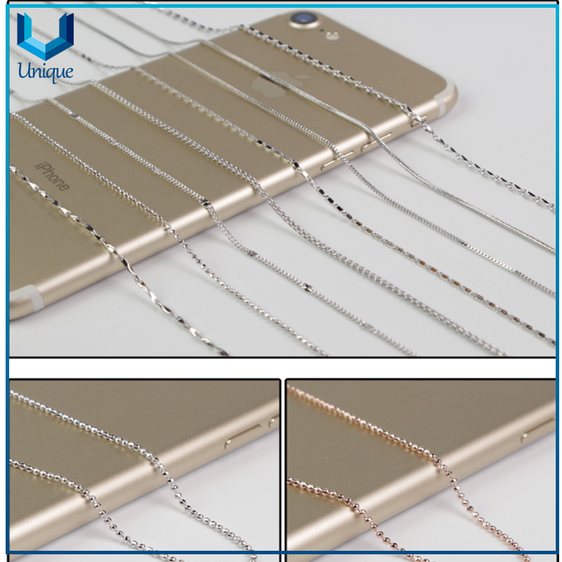 Wholesale Fashion Jewelry 16-18-24 inch Snake Chain 925 Sterling Silver Necklace Chain Adjustable necklace gold Silver chain 
