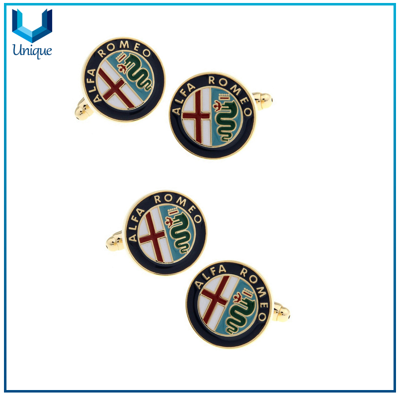 Car Brand Cufflink, Customize Design Metal Fashion Cufflink,High Quality Die struck Brass Tie Pin / Cufflink for Wedding Gifts