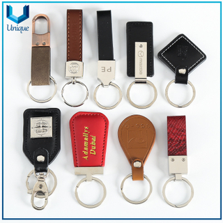 Manufacturer Custom Personalized Designer Logo Sublimation Blank 3D Metal Leather Keyring Keychain,Custom Leaher Keychain for Car