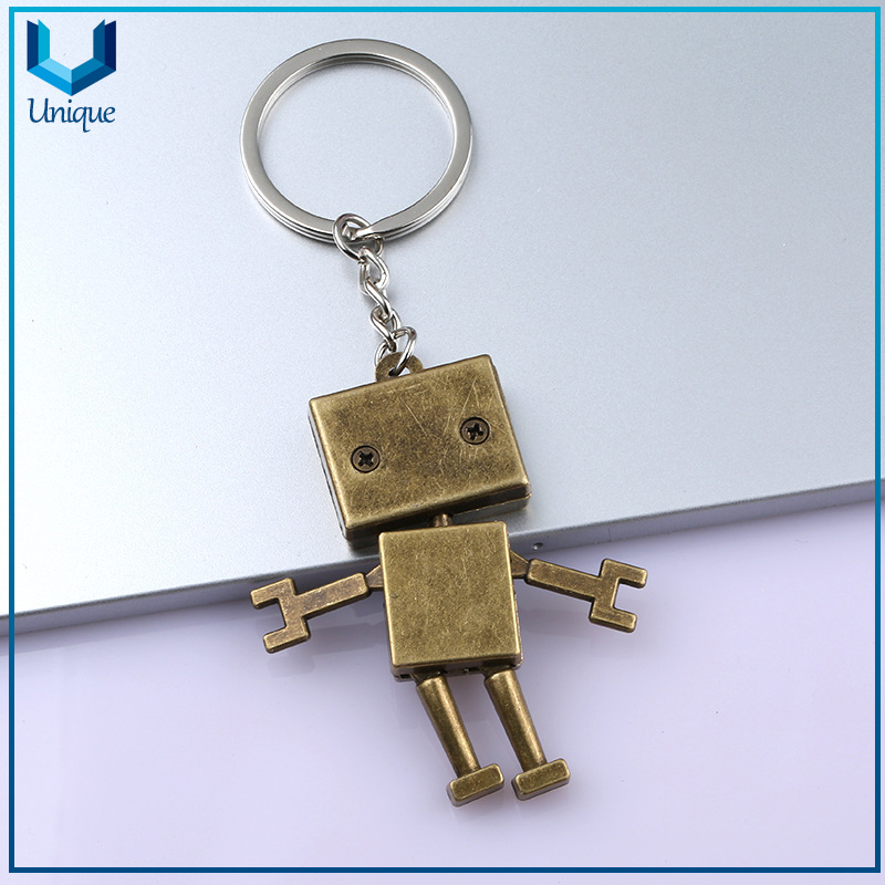 Customize Metal Robot keychain, Promotional Gifts Keychain with Custom Design for Souvenir