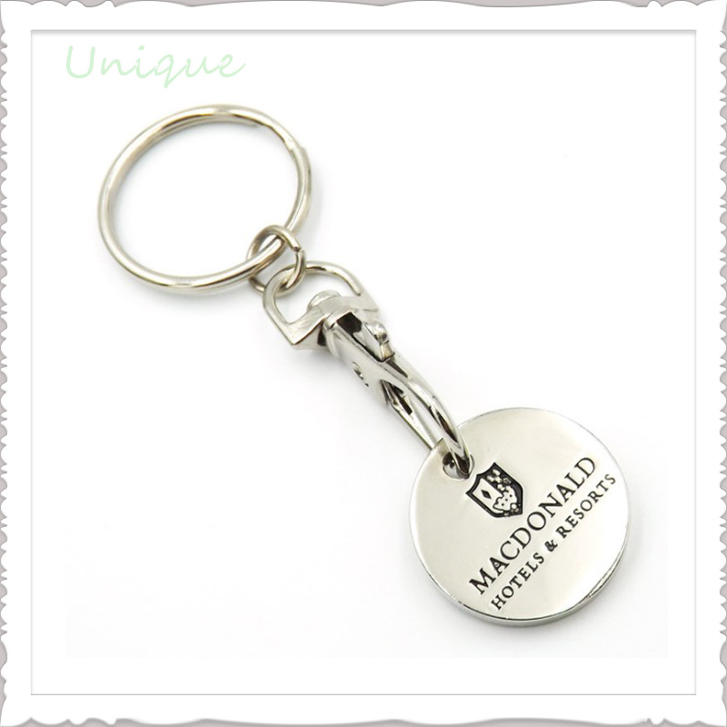Unique Fashion Token con Keychain, Metal Enamel Trolley Cart Tokey Coin Keychain Customize for Gifts