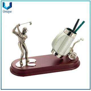 Customize High Qaulity Golf Metal Crafts, Golf Accessories, Golf Metal Plaque for Souvenirs, Sports Metal Trophy