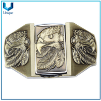 3D Eagle Metal Buckle, Fashion Anitque Silver/Brass Plating Metal Accessories, Custom Mexico Western Aluminum Ratchet Belt Buckles