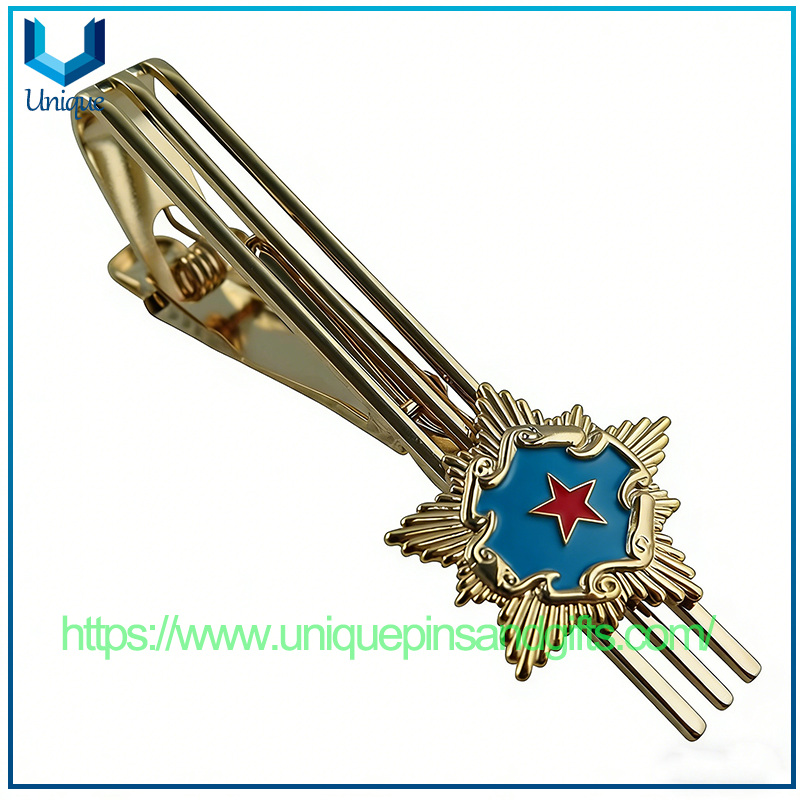 Customized Metal Tie Clips Brooch Badges Professional Tie Clips Clothing Metal Accessories with Personalized Custom Enterprise Logo