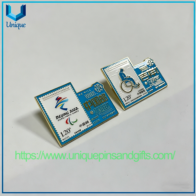 High-quality Custom Metal Stamps Badges Commemorative Badges Sports Event Emblems with Butterfly Clasps