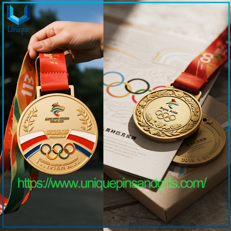 Customized Metal Sports Events Medals World Cup Medals Olympic Medals High-end Gold Silver Bronze Medals