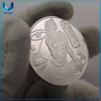 Wholesale Custom Design High Quality Round Shape Greece Egypt Silver Coin