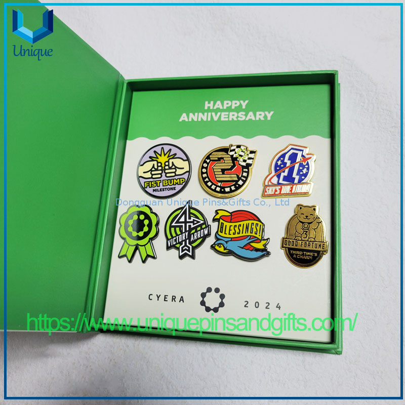 Custom Best Promotional Gifts Israel Souvenir Gift Metal Brooch Lapel Pin with Gift Box for Packing