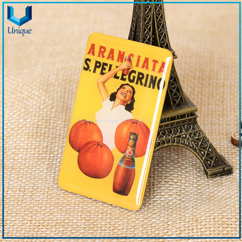 Custom Design Printing Fridge Manget with Epoxy, Cheap Best Promotional Gift Refrigerator Magnet Sticker