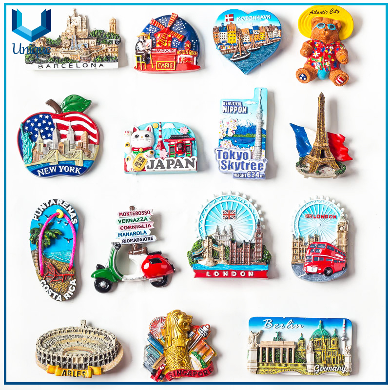 3D Custom Cities Souvenir Fridge Magnet for Different Countries Fridge Magnet