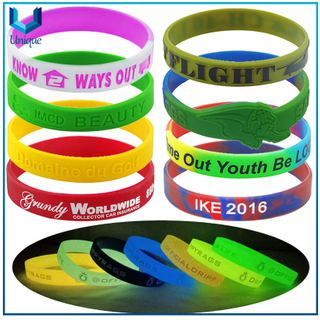 Custom Rubber Wristbands, Cheap Silicone Bracelets, Personalized Wrist Bands With a Message