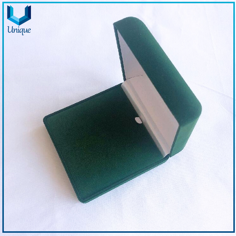 Free Mold Gold Stamp Green Velvet Medals Badges Coins Display Boxes Custom Luxurious Jewelry Cufflinks Watches Packing Gift Box