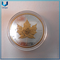acrylic commemorative coin box plastic coin capsule