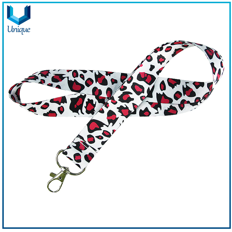 Polyester Custom Keychain Lanyard badge holder with Logo Printing Promotional Lanyard