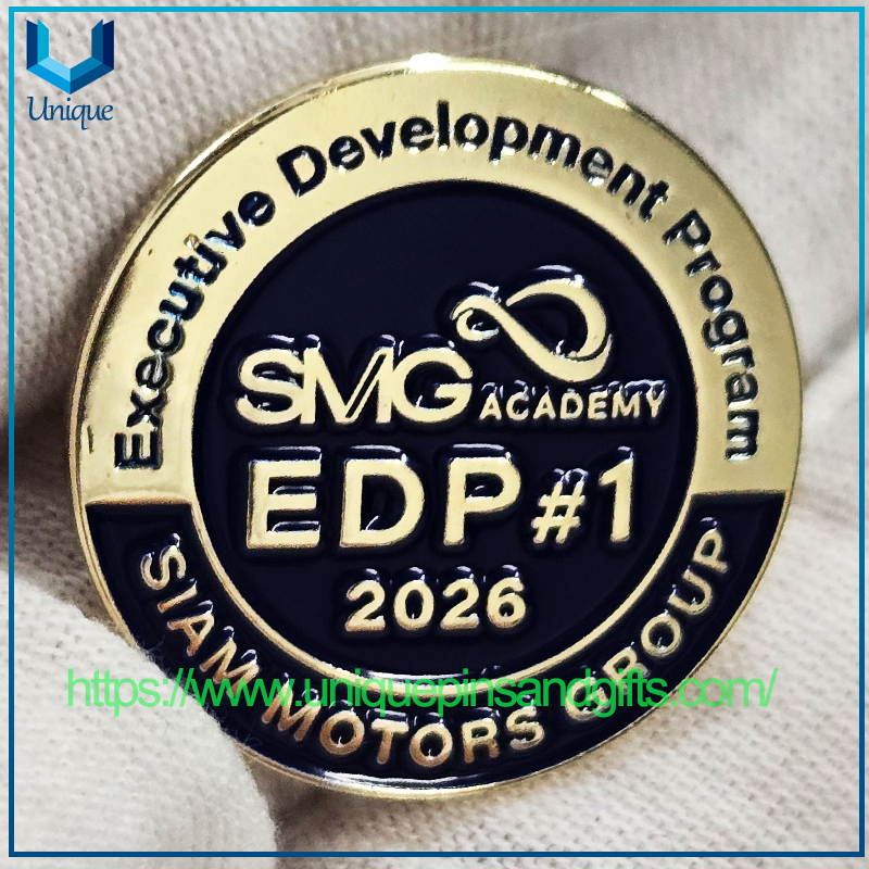 Custom Enamel Lapel Pins Thailand Order | Company Logo Metal Badge Customized Corporate Souvenir Brooches