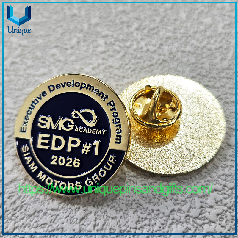 Custom Enamel Lapel Pins Thailand Order | Company Logo Metal Badge Customized Corporate Souvenir Brooches