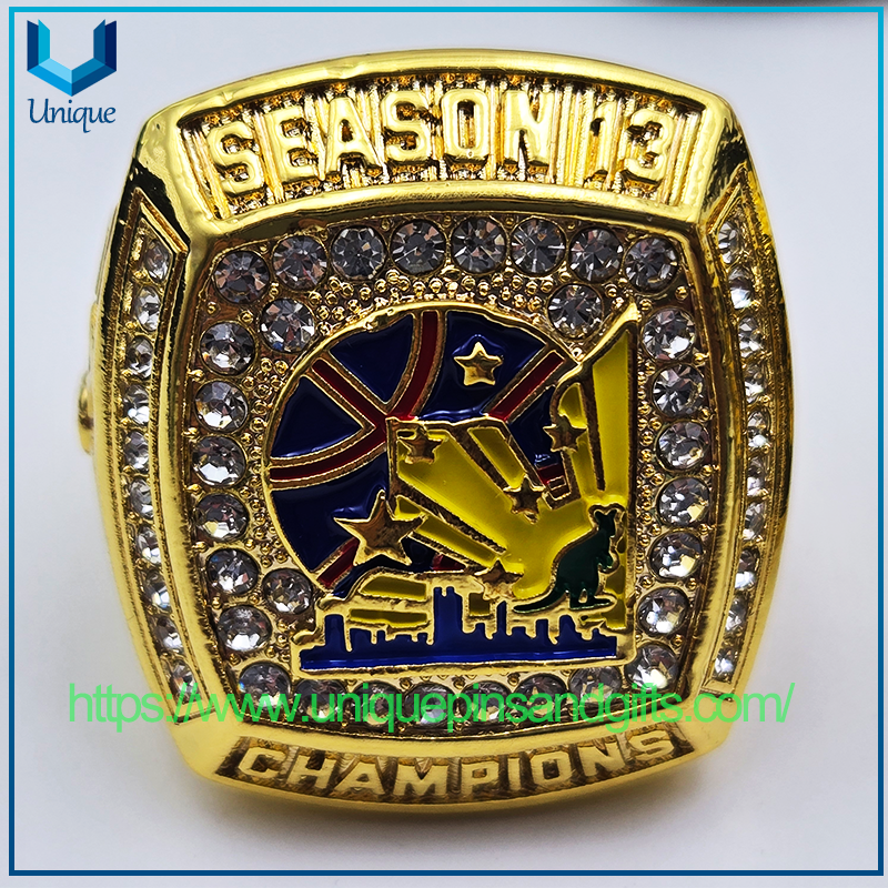 Customized High-quality Metal 3D Ring - World Cup League Champions Ring