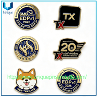 Custom Enamel Lapel Pins Thailand Order | Company Logo Metal Badge Customized Corporate Souvenir Brooches
