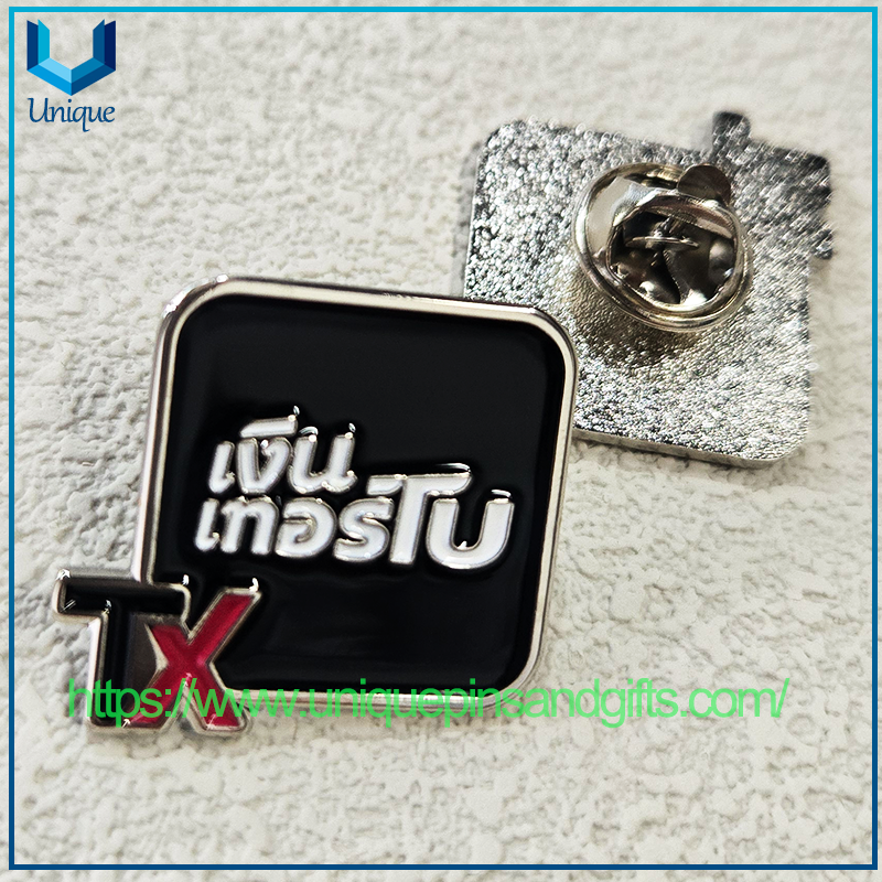 Custom Enamel Lapel Pins Thailand Order | Company Logo Metal Badge Customized Corporate Souvenir Brooches