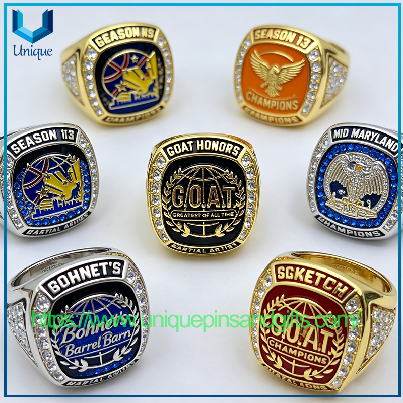 Customized High-quality Metal 3D Ring - World Cup League Champions Ring