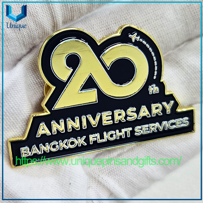 Custom Enamel Lapel Pins Thailand Order | Company Logo Metal Badge Customized Corporate Souvenir Brooches