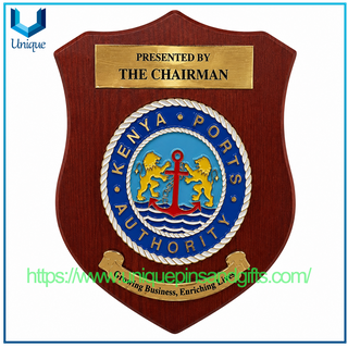 Military Award Honor Medal, Metal Plaque with Wooden Box,Shield Plaque
